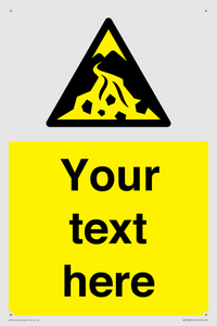 Custom Warning: Debris flow zone